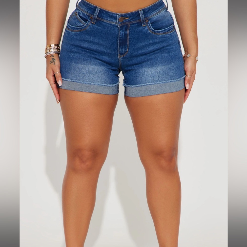 Denim shorts